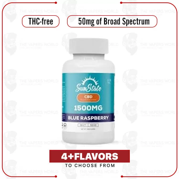 Sun State Hemp CBD Full Spectrum Infused 50mg Gummy – 30ct 1500mg