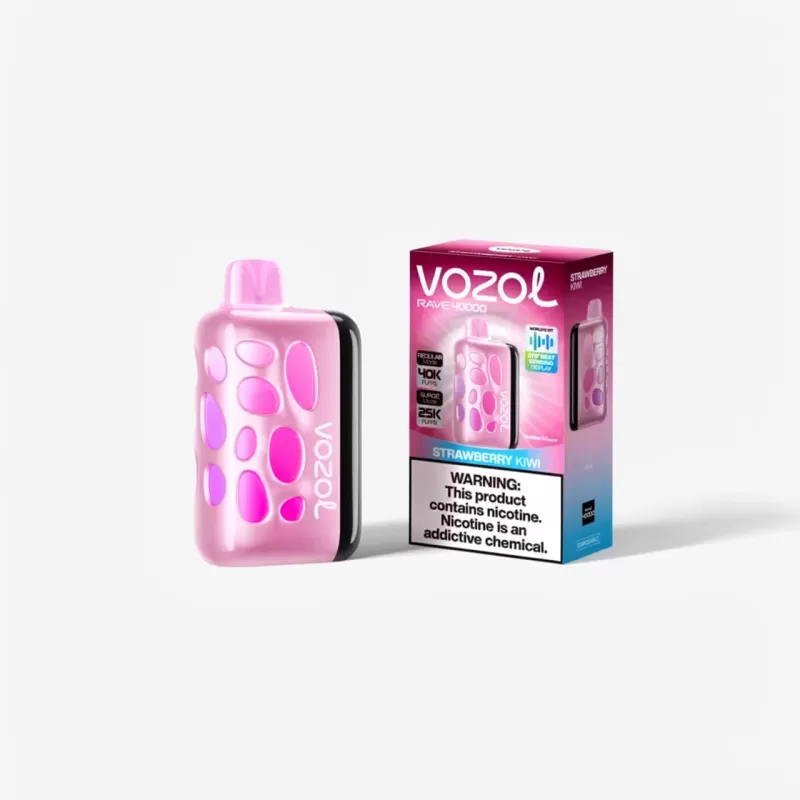 VOZOL RAVE Blue Razz Ice 40K Beat-Sensing LED Rechargeable - Image 2