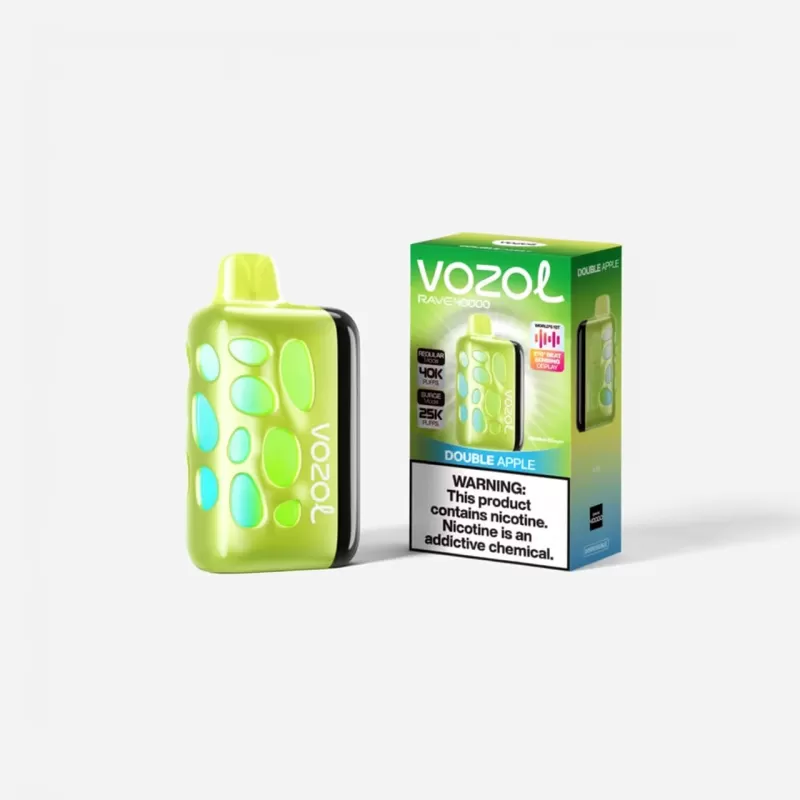 VOZOL RAVE Blue Razz Ice 40K Beat-Sensing LED Rechargeable - Image 3