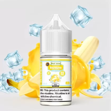 Banana FREEZE SALT – Pod Juice – 30mL – Smooth Hit Salt Nic