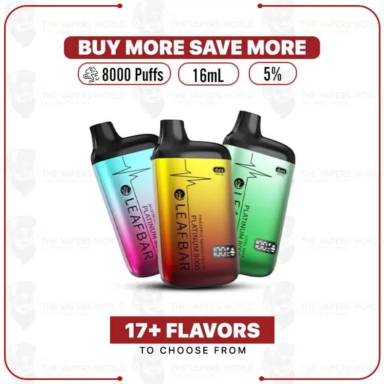 Leaf Bar Platinum 8000 Puff Disposable Vape