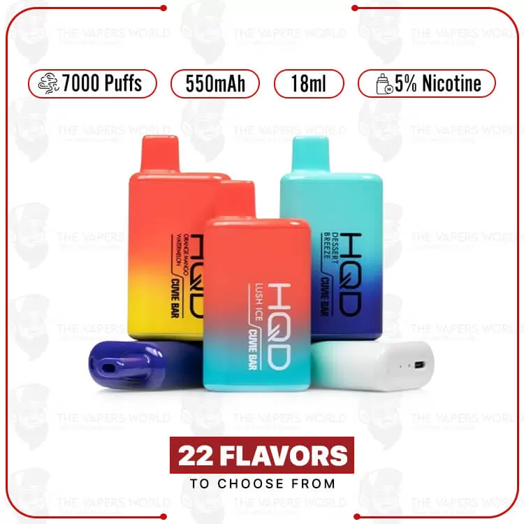 HQD Cuvie BAR Disposable Vape Device 7000 Puffs