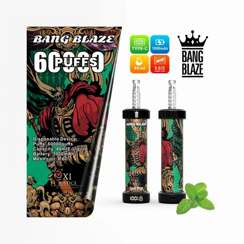 Bang Blaze 60K LCD Display Mesh Coil DTL Disposable Vape Pen - Image 2