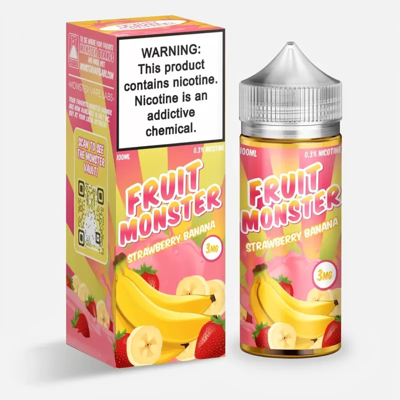 Strawberry Banana by Fruit Monster 75% VG Vape Juice
