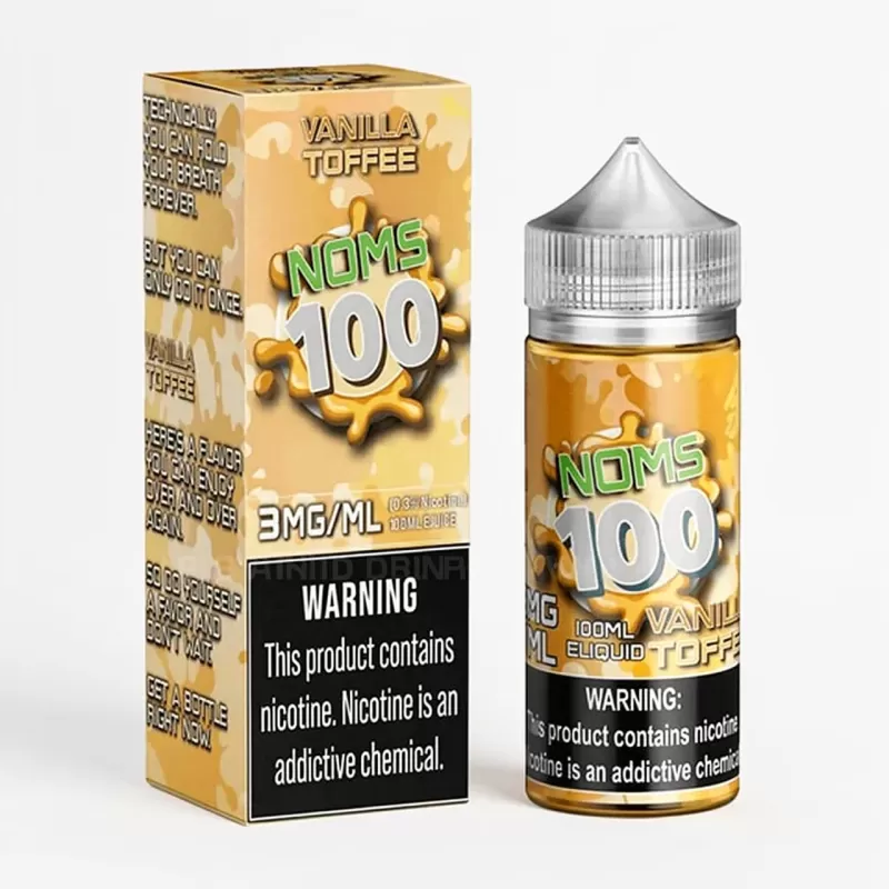 Vanilla Toffee – NOMS 100 – 100mL Vape Juice 70VG