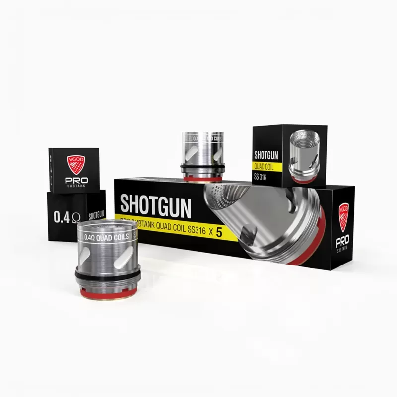 VGOD Shotgun Pro SubTank Coils – 0.4ohm SS316 Flavor Chaser