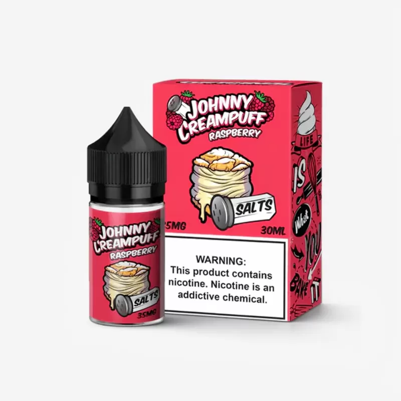 Raspberry SALT – Johnny Creampuff – 30mL – 50/50 Vape Juice