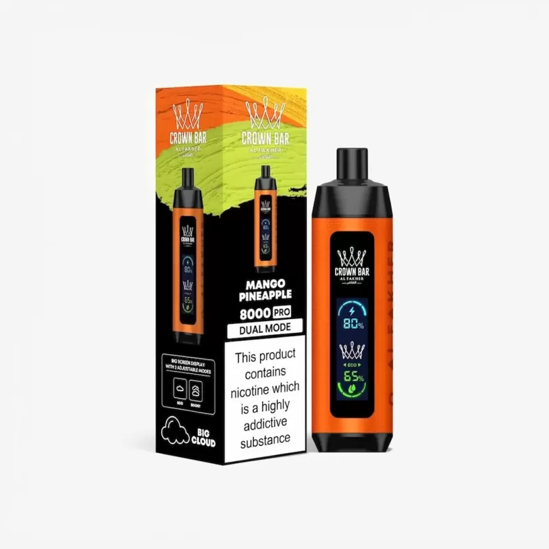 Crown Bar Al Fakher 8000 Blueberry – 18mL Disposable Vape - Image 3