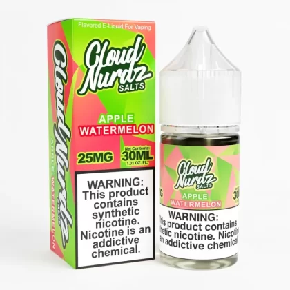 Apple Watermelon SALT – Cloud Nurdz – 30mL – Smooth Nic Salt