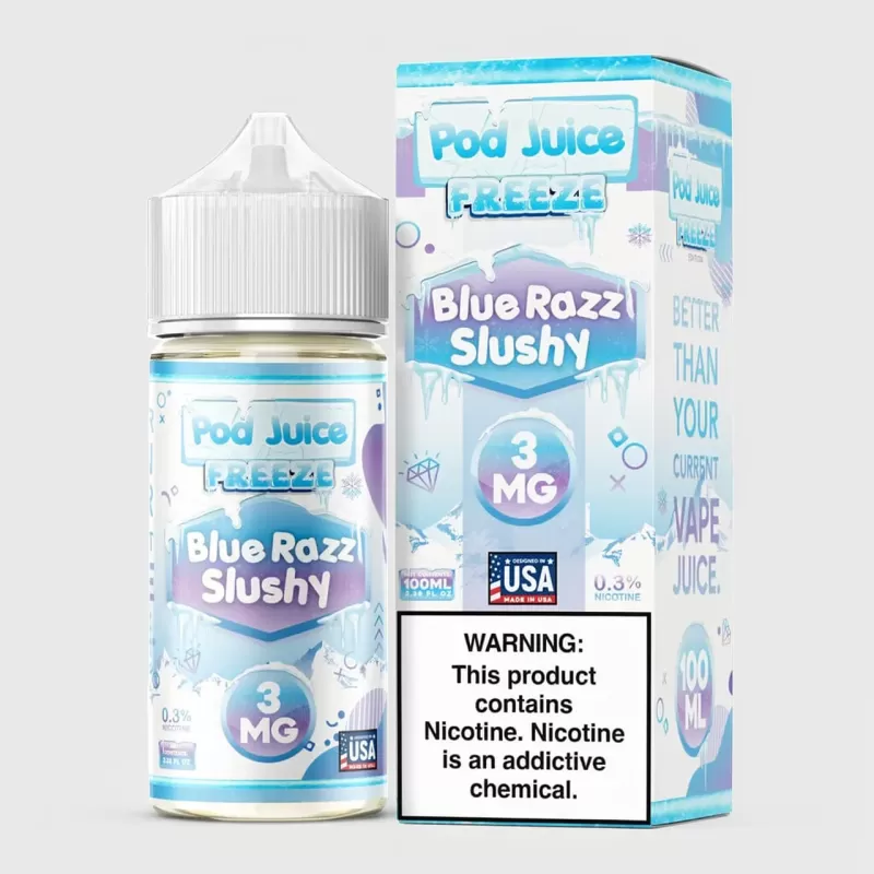 Blue Razz Slushy FREEZE 100mL Pod Juice – 70% VG eJuice