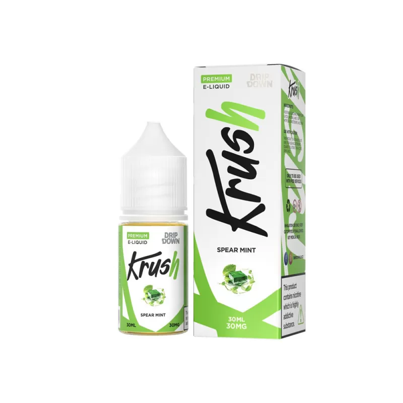 Drip Down Krush Series Salt – Spearmint Ice 30ml (30, 50 mg) - Image 2