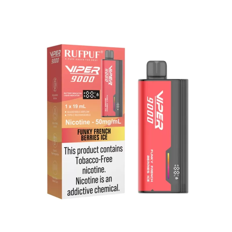 Rufpuf Viper Disposable – Funky French Berries Ice 50mg (9000Puffs)