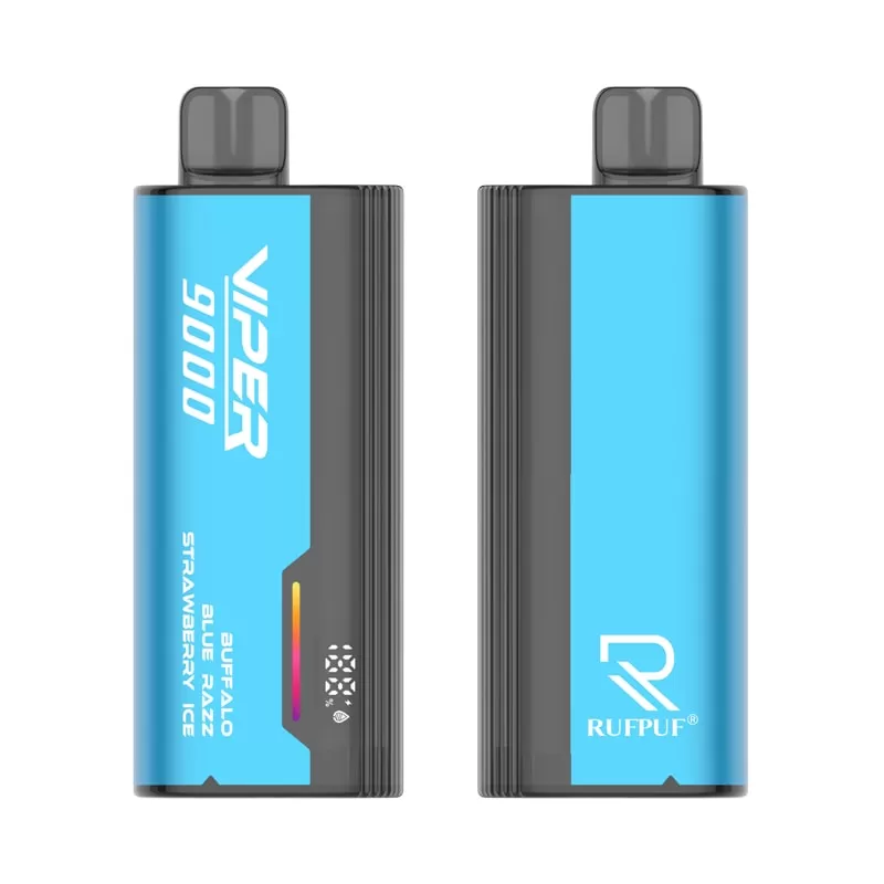 Rufpuf Viper Disposable – Buffalo Blue Razz Strawberry Ice 50mg (9000Puffs) - Image 2