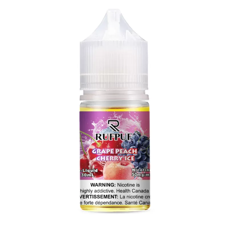 RufPuf Canadian Series Grape Peach Cherry Ice Nic Salt – 30ml - Image 2
