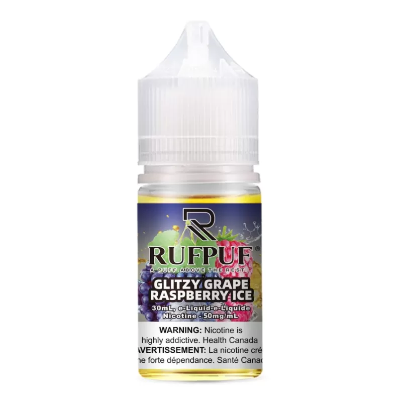 RufPuf Glitzy Grape Raspberry Ice Nic Salt – 30ml - Image 2