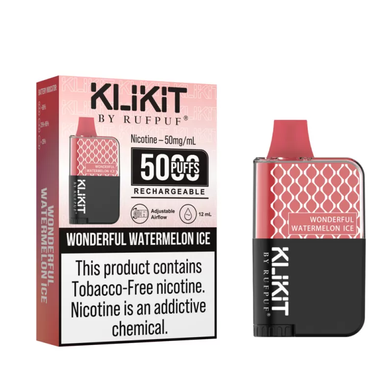 KLIKIT Wonderful Watermelon Ice Disposable Vape 50mg – 5000Puffs