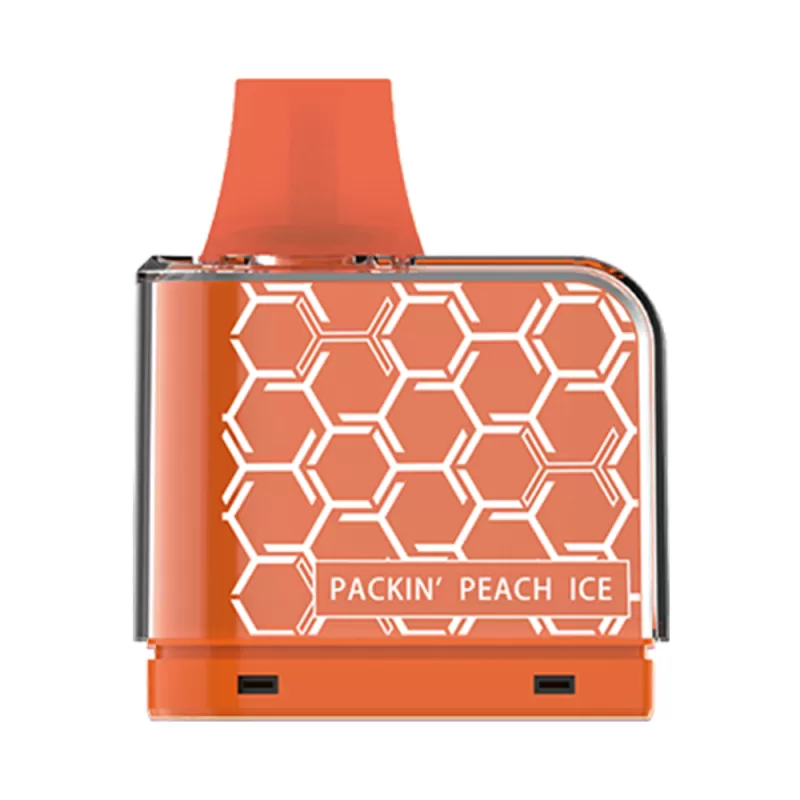 KLIKIT Packin’ Peach Ice Disposable Vape 50mg – 5000Puffs – Non Refillable Pod - Image 2