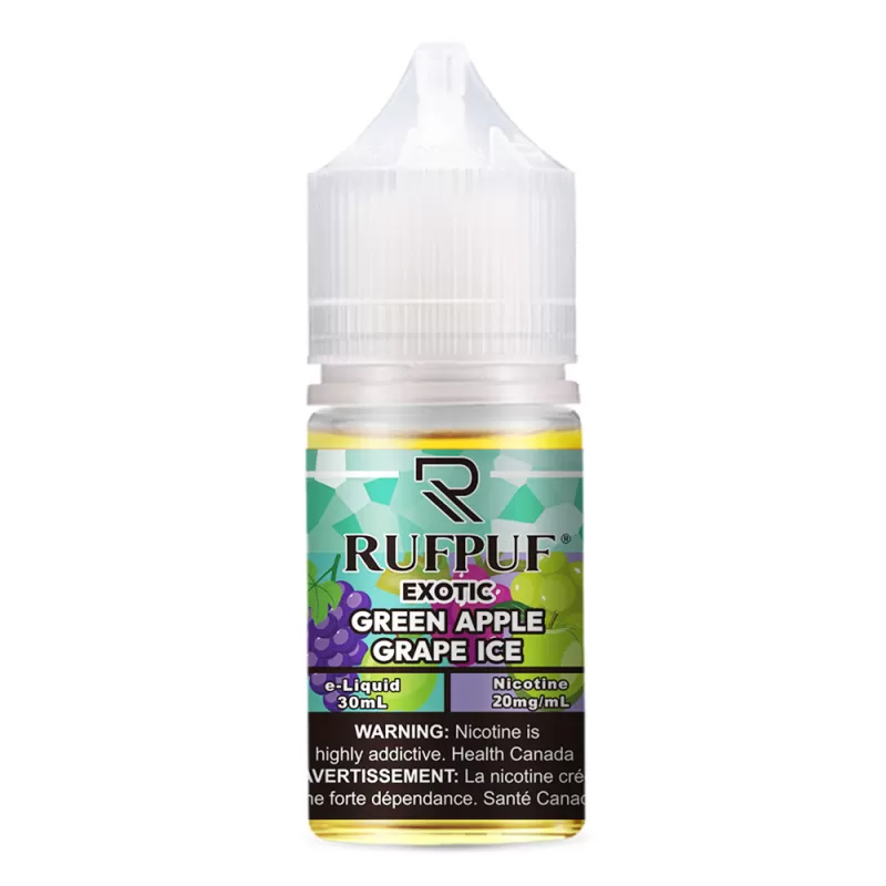 RufPuf Exotic Green Apple Grape Ice Nic Salt – 30ml - Image 2