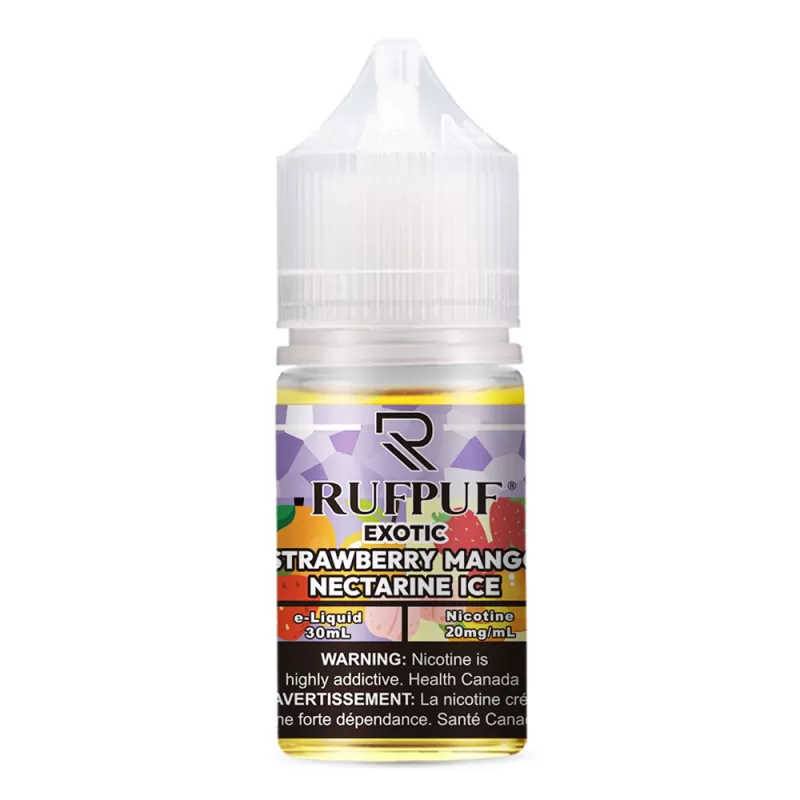 RufPuf Exotic Strawberry Mango Nectarine Ice Nic Salt – 30ml - Image 2