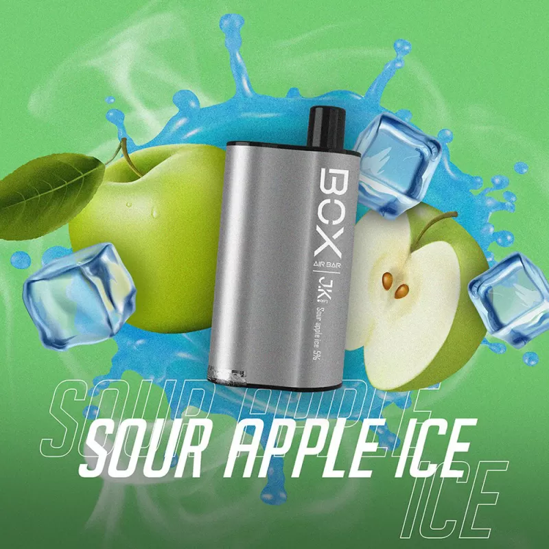 AIR BAR BOX SOUR APPLE ICE – 3000PUFF DISPOSABLE 5%