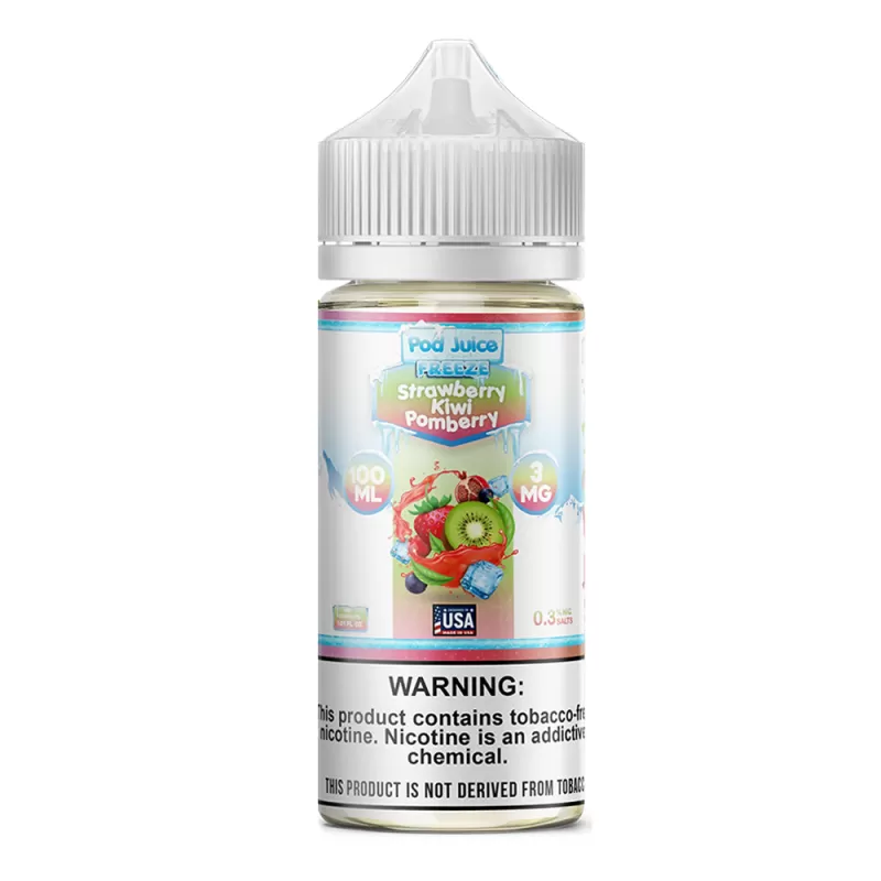 Strawberry Kiwi Pomberry Freeze 100ml – Pod Juice E-Liquid - Image 2
