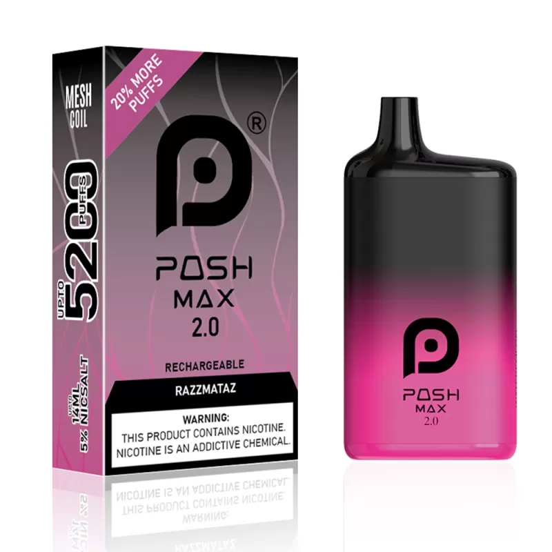 POSH MAX 2.0 – Razz Mataz 5200 Puffs