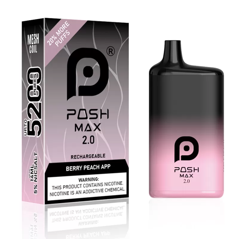 POSH MAX 2.0 – Berry Peach Apple 5200 Puffs