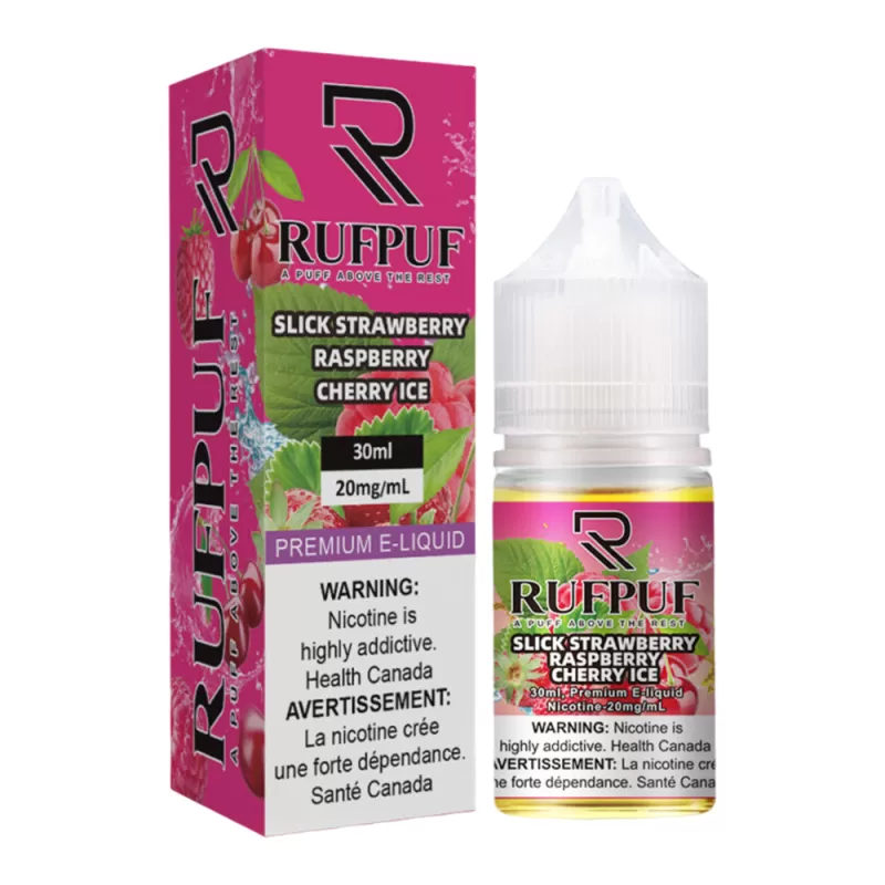 RufPuf Slick Strawberry Raspberry Cherry Ice Nic Salt – 30ml