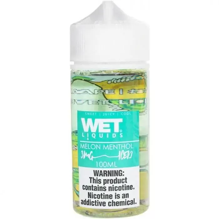 WET LIQUIDS Melon Menthol Ice E-liquid -100ml - Image 2