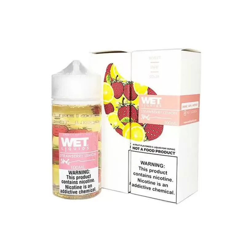 WET LIQUIDS Strawberry Lemon E-liquid 100ml