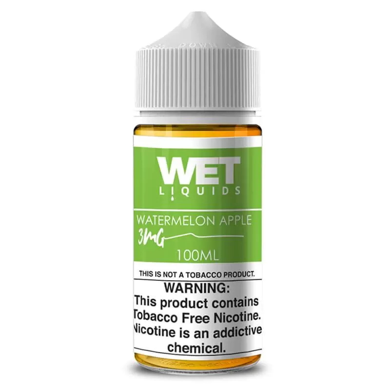WET LIQUIDS Watermelon Apple E-liquid 100ml - Image 2