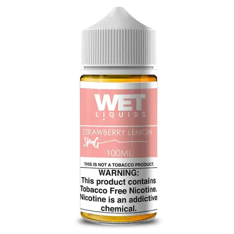 WET LIQUIDS Strawberry Lemon E-liquid 100ml - Image 2