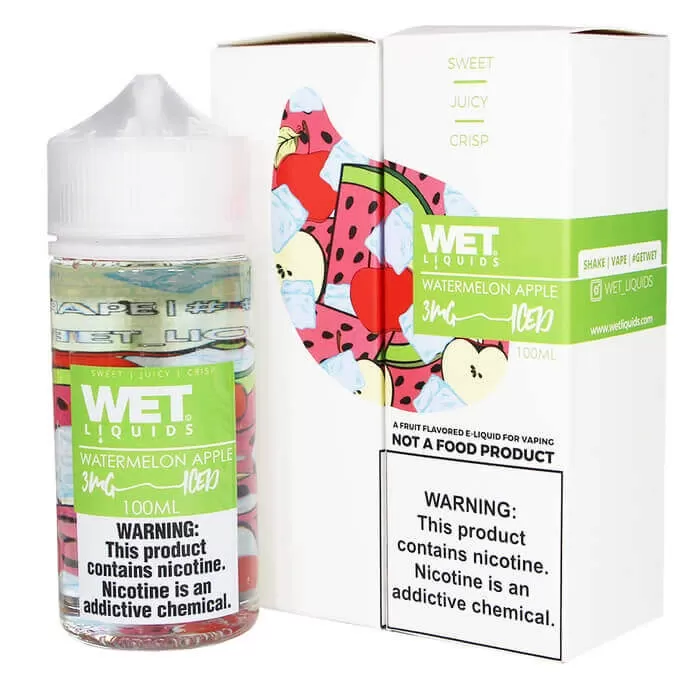 WET LIQUIDS Watermelon Apple Ice E-liquid -100ml