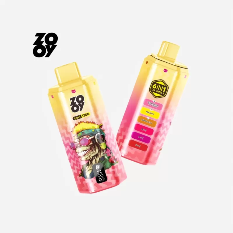 Puff Zooy Vape 6 IN 1 120K MTL Disposable Vape with Display - Image 2