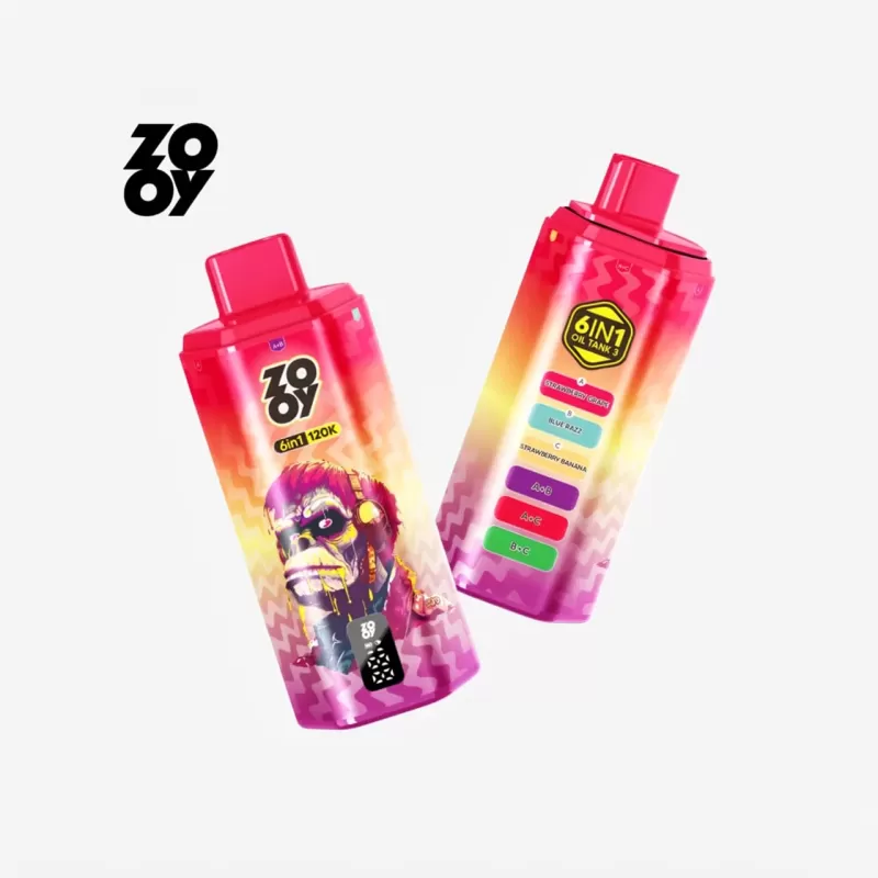 Puff Zooy Vape 6 IN 1 120K MTL Disposable Vape with Display - Image 3