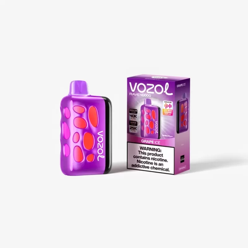 VOZOL RAVE 40K Mango Peach Dual Mesh Rechargeable Vape - Image 3