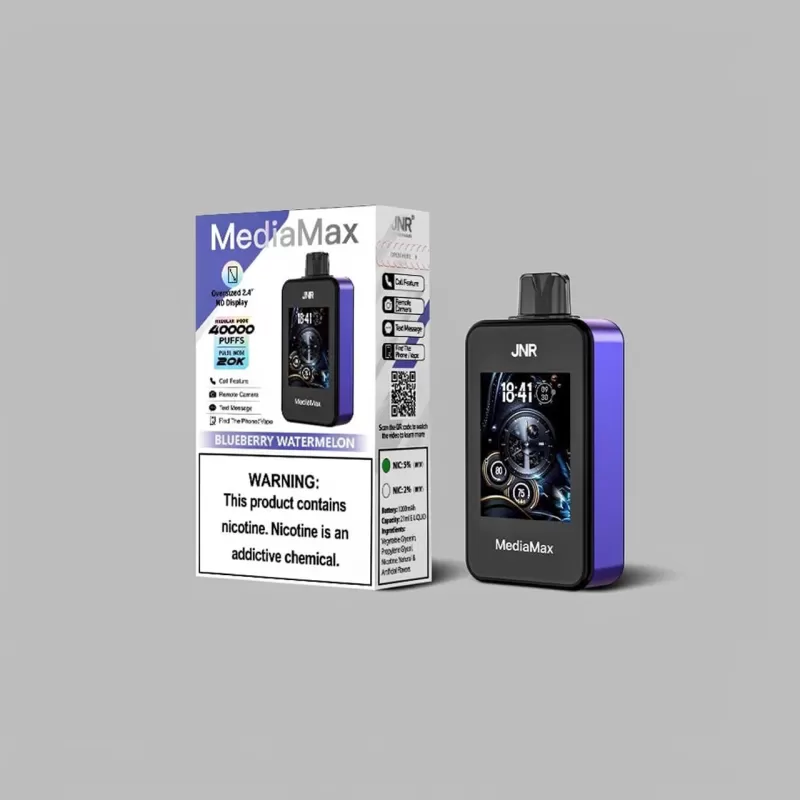 JNR MediaMax 40000 Puffs Rechargeable Vape - Image 2