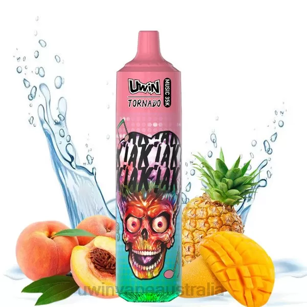 UWIN Vape Disposable – UWIN CRYSTAL 35K DISPOSABLE VAPE Peach Mango Pineapple 428LB25