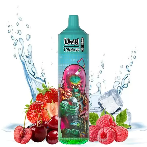UWIN Vape Flavor – UWIN CRYSTAL 35K DISPOSABLE VAPE Strawberry Raspberry Cherry Ice 428LB22