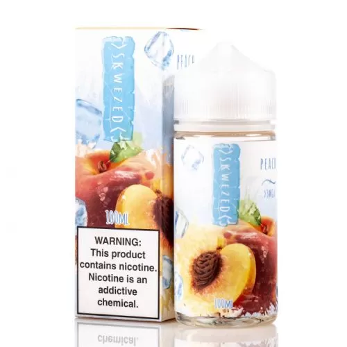 Skwezed Peach Ice E-Liquid – 100ml (3 and 6mg)