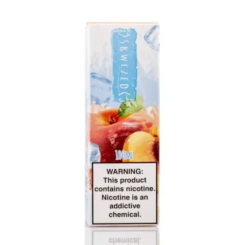 Skwezed Peach Ice E-Liquid – 100ml (3 and 6mg) - Image 2