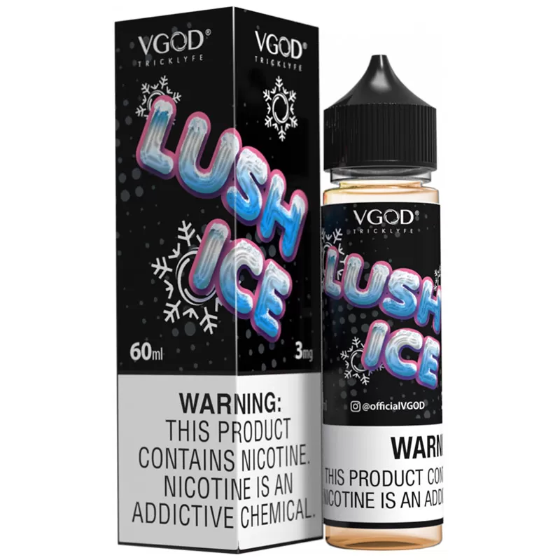 LushIce E-Juice by VGod – 60ml (0mg, 3mg, 6mg, 12mg, 18mg) Nicotine