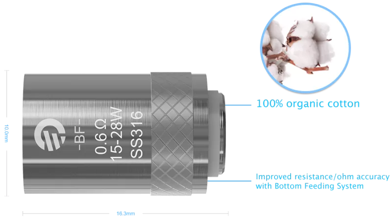 Joyetech Coils SS316-0.6ohm Head - Image 3