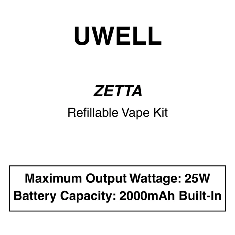 Uwell – Zetta – Pod Starter Kit