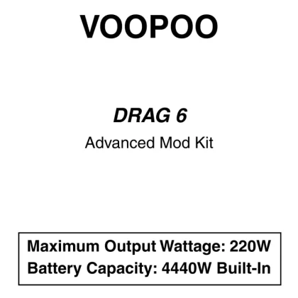 VOOPOO – Drag 6 – Mod Starter Kit