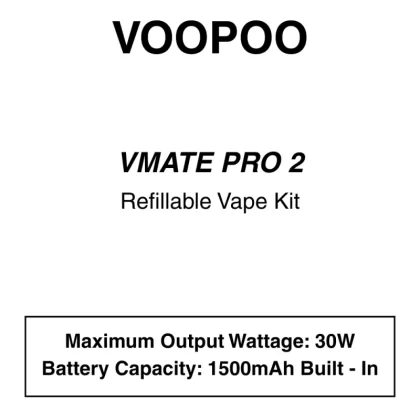 Voopoo – Vmate Pro 2 – Refillable Starter Kit