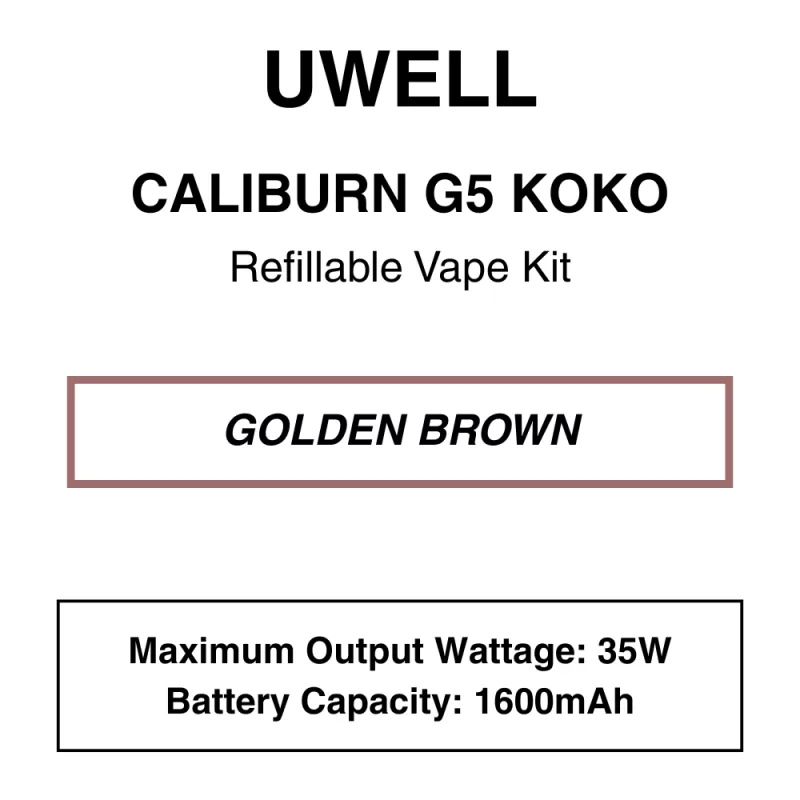 UWELL – Caliburn G5 KOKO – Refillable Vape Kit - Image 2
