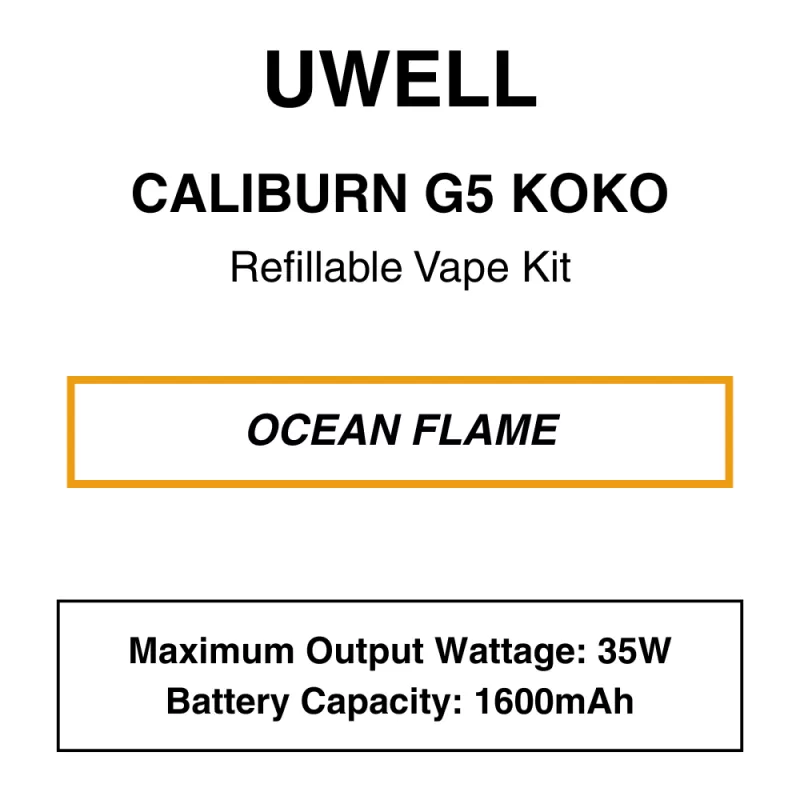 UWELL – Caliburn G5 KOKO – Refillable Vape Kit - Image 3