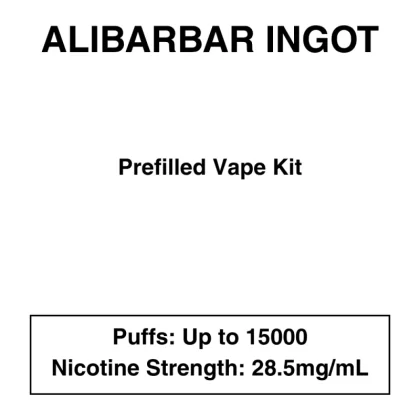 Alibarbar – Ingot 15000 – Prefilled Vape Kit