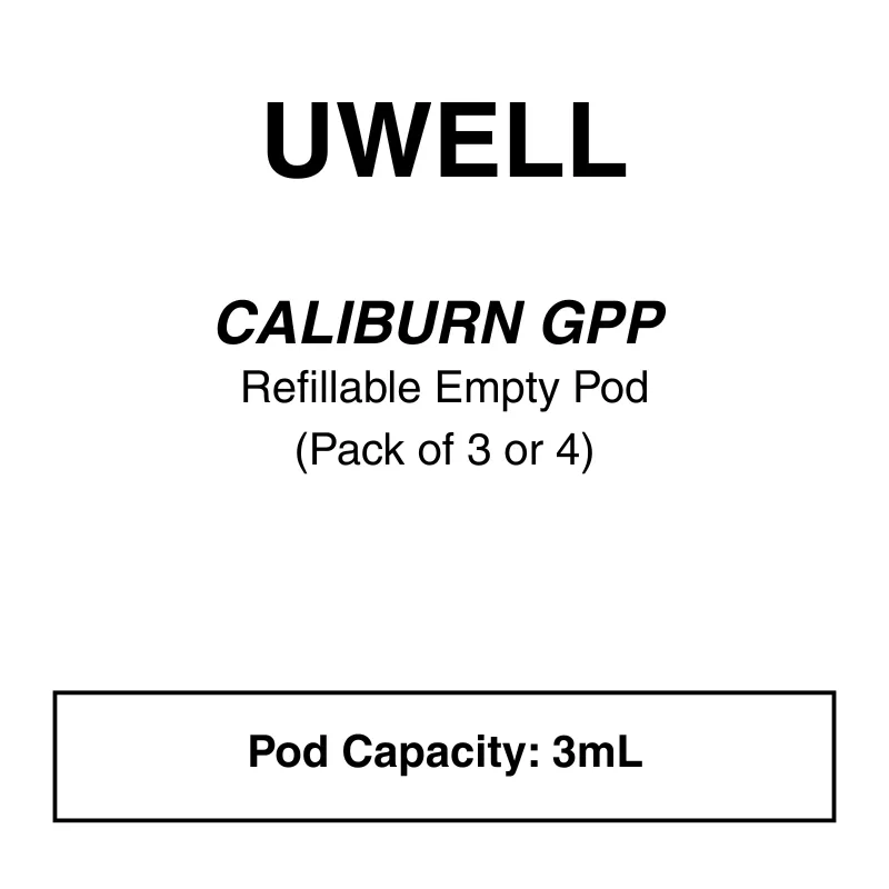 Uwell – Caliburn GPP Refillable Cartridge (Compatible with Caliburn G3 and G4 Series)